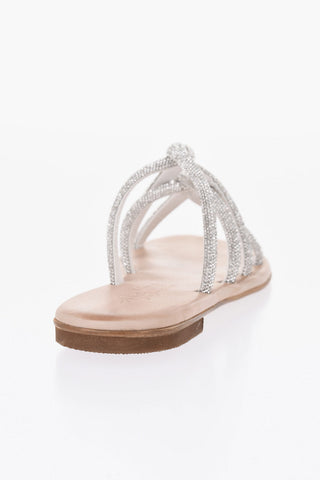 Flache Sandalen TASO mit Strass