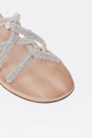Flache Sandalen TASO mit Strass
