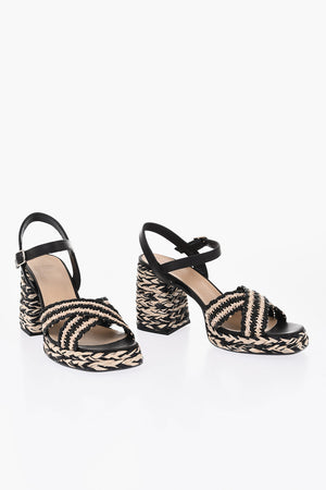 Sandali VICEN in Rafia Bicolore 9cm