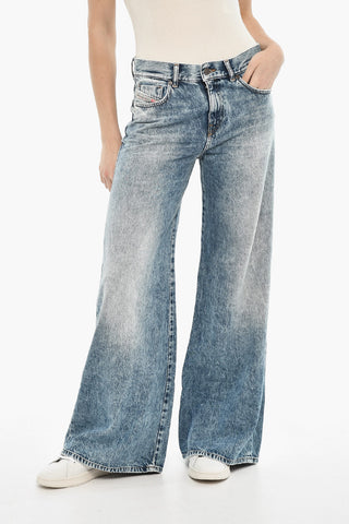 Jeans Wide 1978 D-AKEMI con Cuciture a Vista 32cm L30