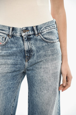 Jeans Wide 1978 D-AKEMI con Cuciture a Vista 32cm L30