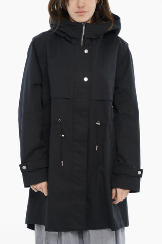 Parka aus leichter Baumwolle mit Kapuze