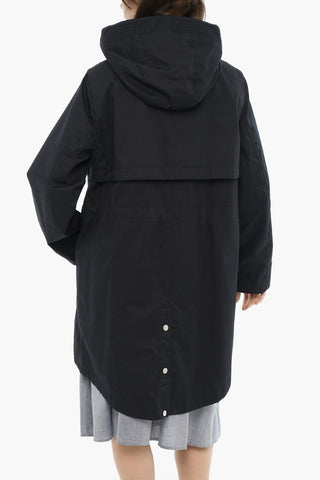 Parka aus leichter Baumwolle mit Kapuze