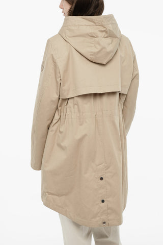Parka in Cotone Leggero con Cappuccio
