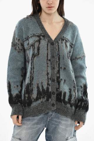 Cardigan M-RODI in Misto Lana con Scollo A V