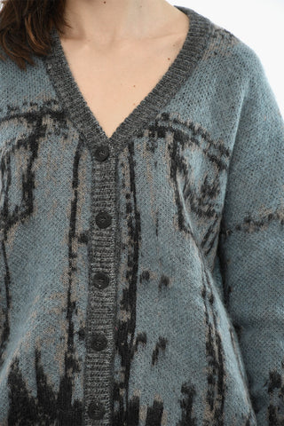 Cardigan M-RODI in Misto Lana con Scollo A V
