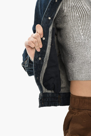 Denimjacke DE-TRACY mit Logoknöpfen