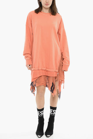 Asymmetric Fleece Dress D-ROLLY
