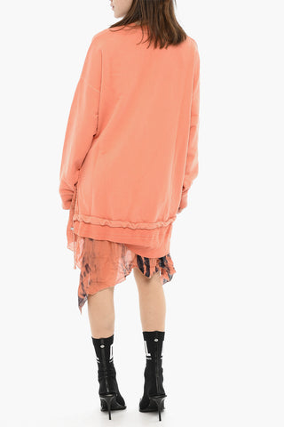 Asymmetric Fleece Dress D-ROLLY