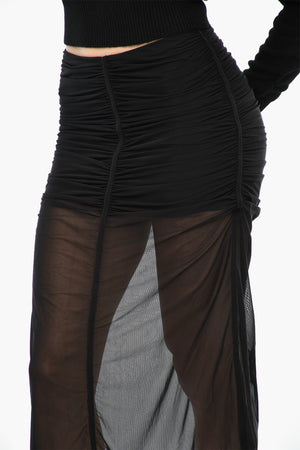 Draped Sheer Skirt O-IRA