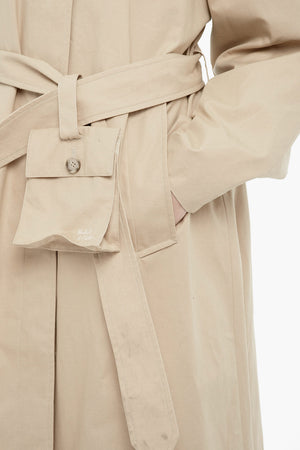 Solid Lightweight Cotton Trench Coat