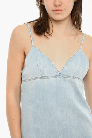 Denim Dress DE-RUDE-S With Lace Hem