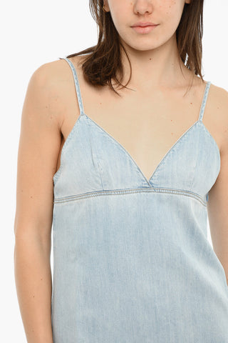 Denim Dress DE-RUDE-S With Lace Hem