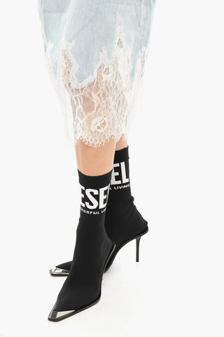 Denim Dress DE-RUDE-S With Lace Hem