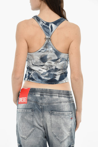 Metallic Fabric Tank Top DE-PLAQUE-S