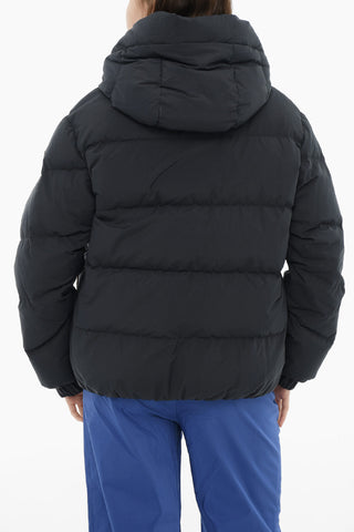 Quilted Down Jacket ECO TASLAN With Removable Hood