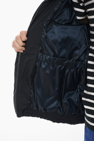 Quilted Down Jacket ECO TASLAN With Removable Hood