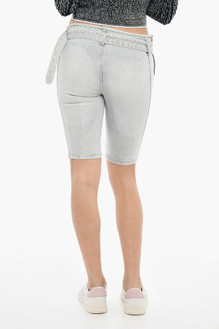 Solid-Color Shorts DE-GINNY-S With Belt