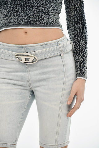 Shorts DE-GINNY-S a Tinta Unita Con Cintura