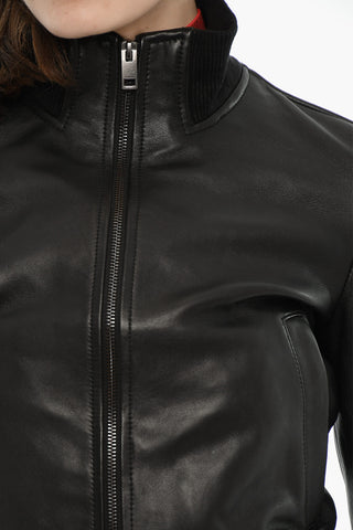 Leather Jacket L-HUNG With Zip Closure