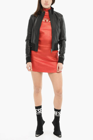 Leather Jacket L-HUNG With Zip Closure