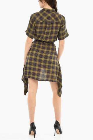 Checked Chemisier D-MELIE Short-Sleeved