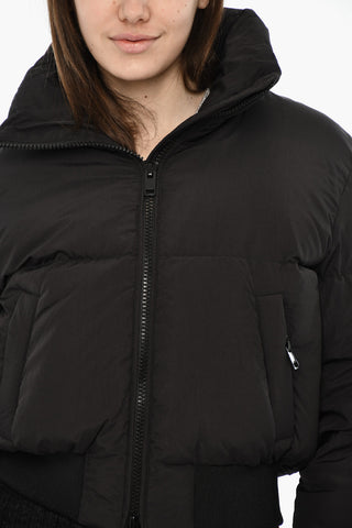 Piumino W-PEYT Crop con Cappucccio Removibile