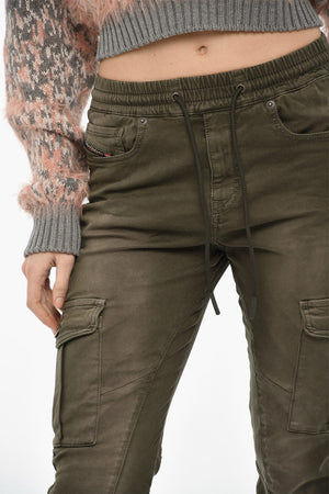 Baumwoll-Cargohose D-URSY-NE mit elastischem Bund