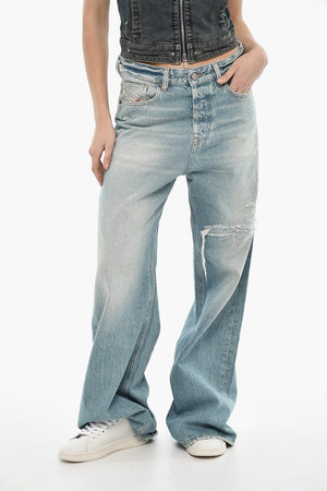 Jeans 1996 D-SIRE Wide Leg With Frayed Hem 25cm