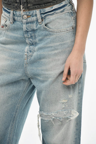 Jeans 1996 D-SIRE mit weitem Bein und ausgefranstem Saum 25cm