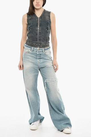 Jeans 1996 D-SIRE mit weitem Bein und ausgefranstem Saum 25cm