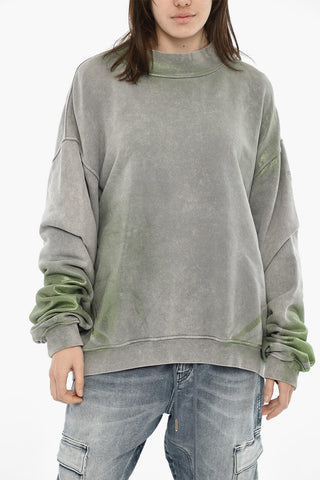 Oversized Crewneck Sweatshirt F-ALEXAN Metallic