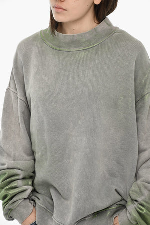 Oversized Crewneck Sweatshirt F-ALEXAN Metallic