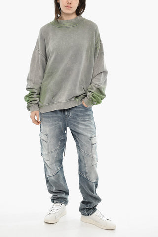 Oversized Crewneck Sweatshirt F-ALEXAN Metallic