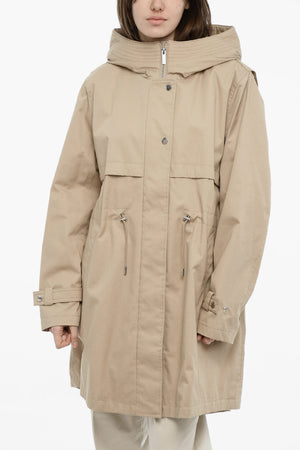 Parka aus leichter Baumwolle mit Kapuze