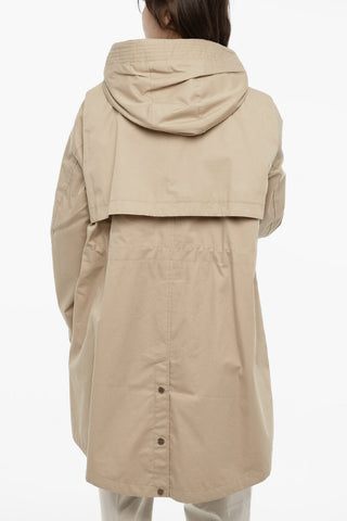 Lightweight Cotton Parka With Hood