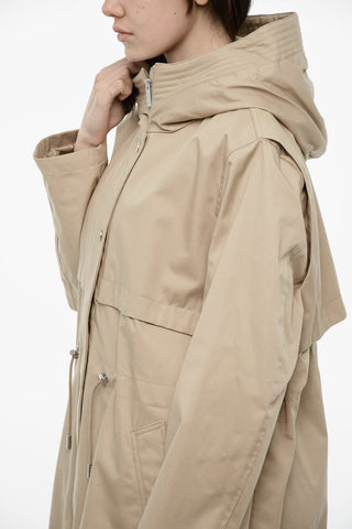 Lightweight Cotton Parka With Hood