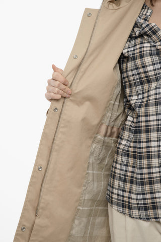 Lightweight Cotton Parka With Hood