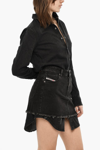 Jeansbluse DE-DESY Mit Langen Ärmeln