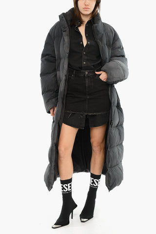 Maxi Quilted Solid-Color Puffer Jacket W-RAVEE