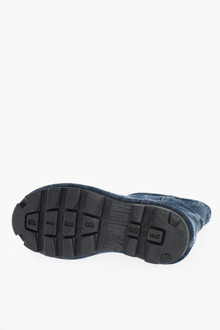 Denim Ankle Boots D-HAMMER with Chunky Sole