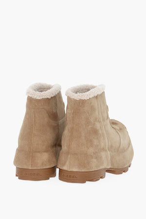 Suede Ankle Boots D-HAMMER with Chunky Sole 6cm