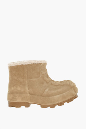 Suede Ankle Boots D-HAMMER with Chunky Sole 6cm
