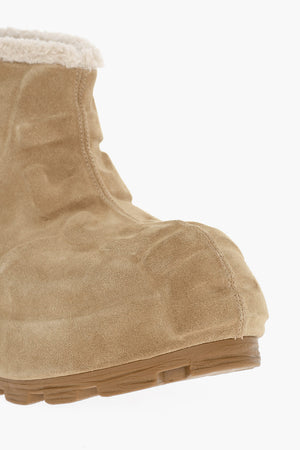 Suede Ankle Boots D-HAMMER with Chunky Sole 6cm