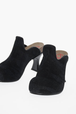 Sabot D-WOODSTOCK in Denim con Tacco 8cm