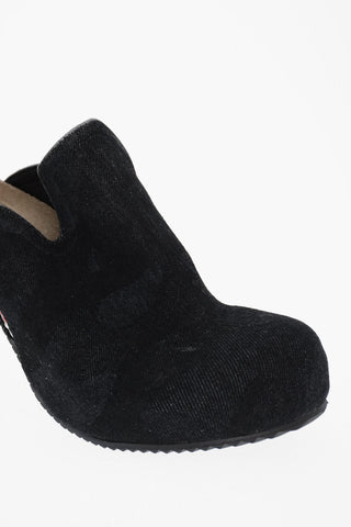 Sabot D-WOODSTOCK in Denim con Tacco 8cm
