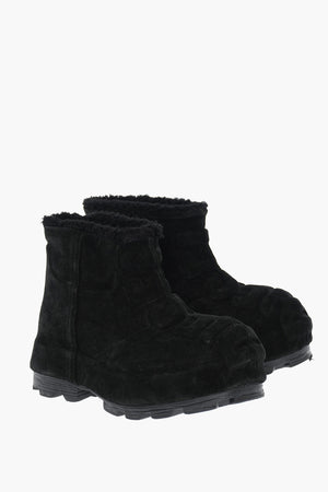 Suede Ankle Boots D-HAMMER with Chunky Sole 6cm