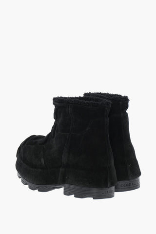 Suede Ankle Boots D-HAMMER with Chunky Sole 6cm