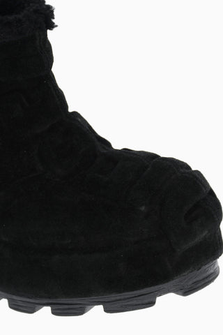 Suede Ankle Boots D-HAMMER with Chunky Sole 6cm