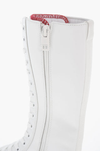 가죽 레이스업 부츠 S-HANAMI 플랫폼 솔